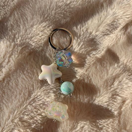 Cotton Cloud Keychain